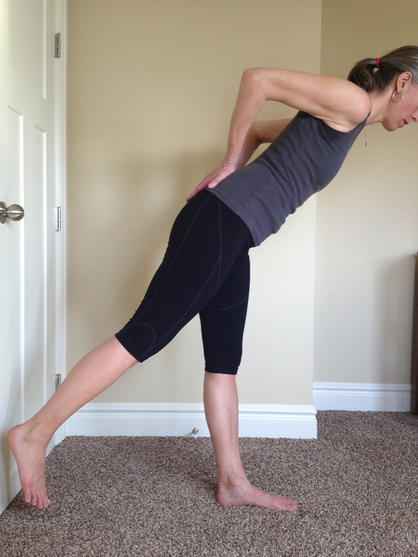Hip strengthening: standing arabesque