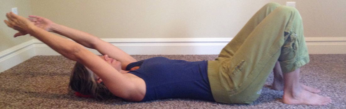 Psoas stretch with arm movement