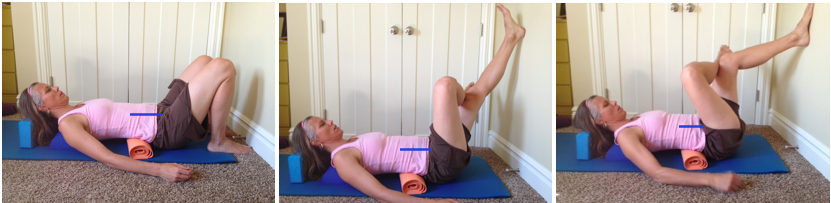 Piriformis stretch at the wall 
